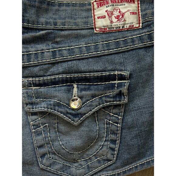 True Religion Disco Josie Big T Shorts 28 - Picture 4 of 7